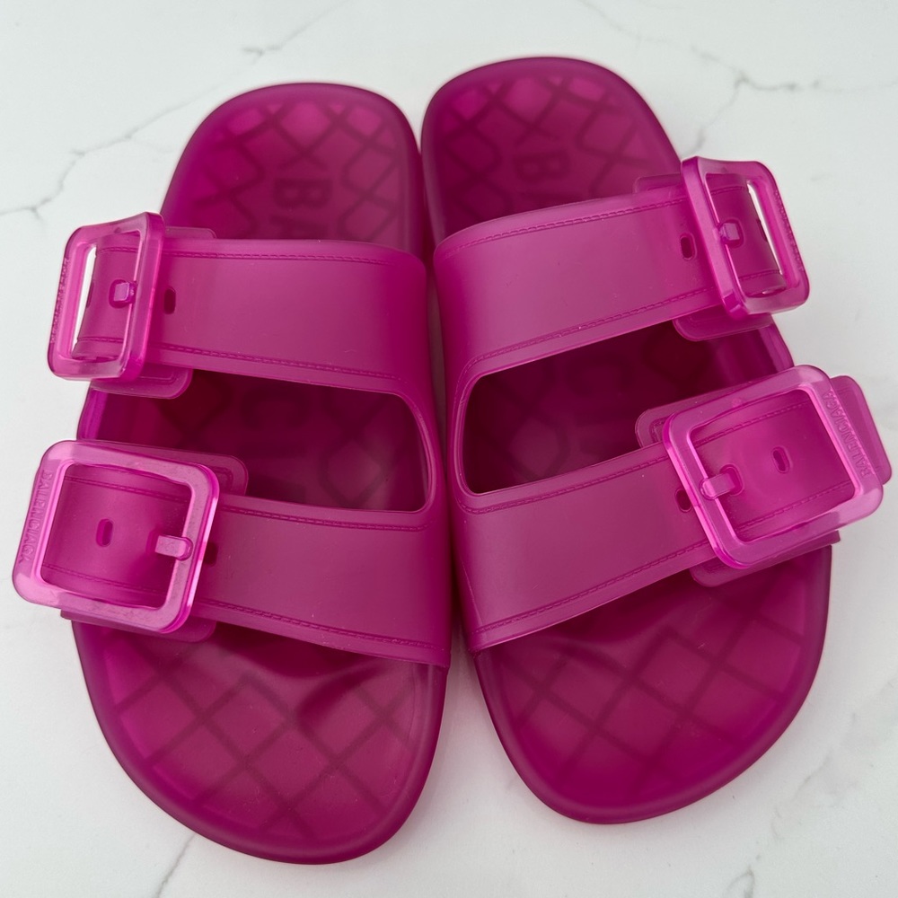 AUTHENTIC Balenciaga Mallorca jelly slide sandal